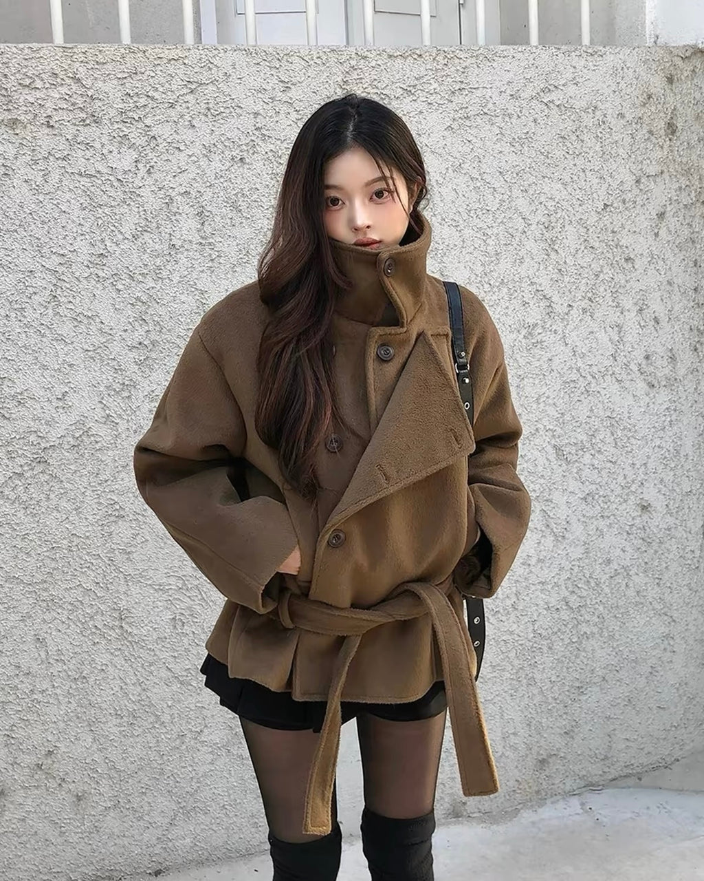 Belted Double-Breasted Jacket