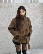 Belted Double-Breasted Jacket
