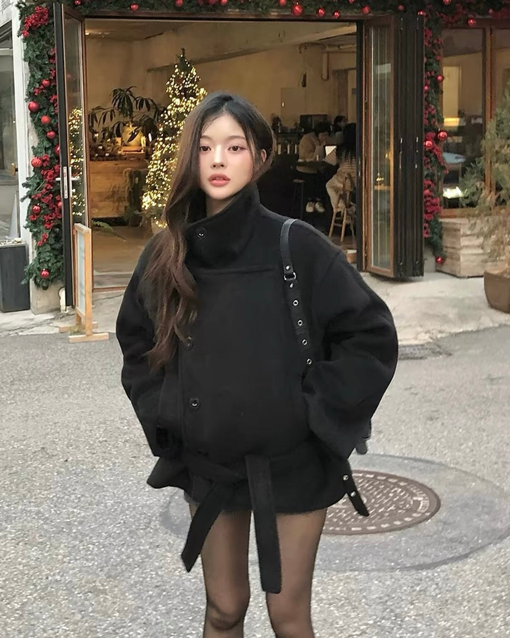 Belted Double-Breasted Jacket