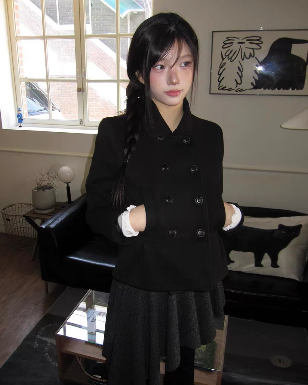 Double-Breasted Peacoat