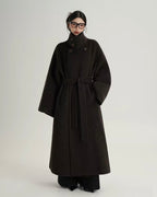 Belted Wool Blend Coat