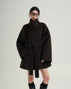 Belted Wool Blend Coat