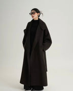Belted Wool Blend Coat