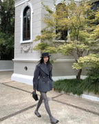 Elegant Double-Breasted Wool Coat