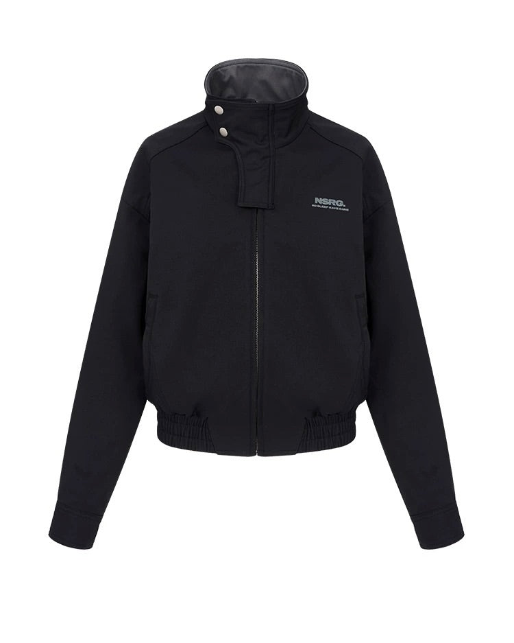 🖤 High neck bomber jacket