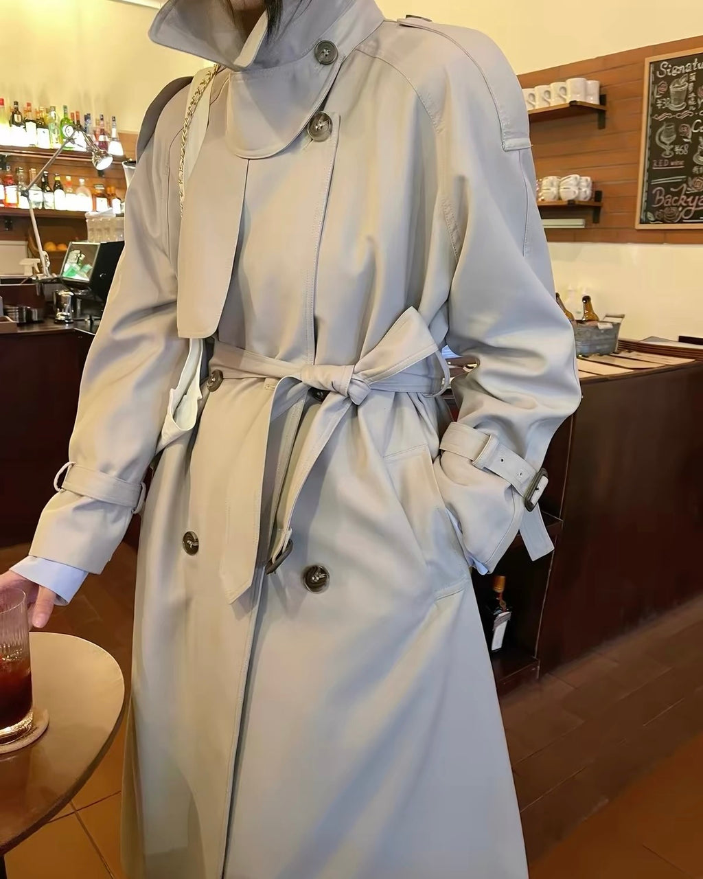 Classic Double-Breasted Trench Coat