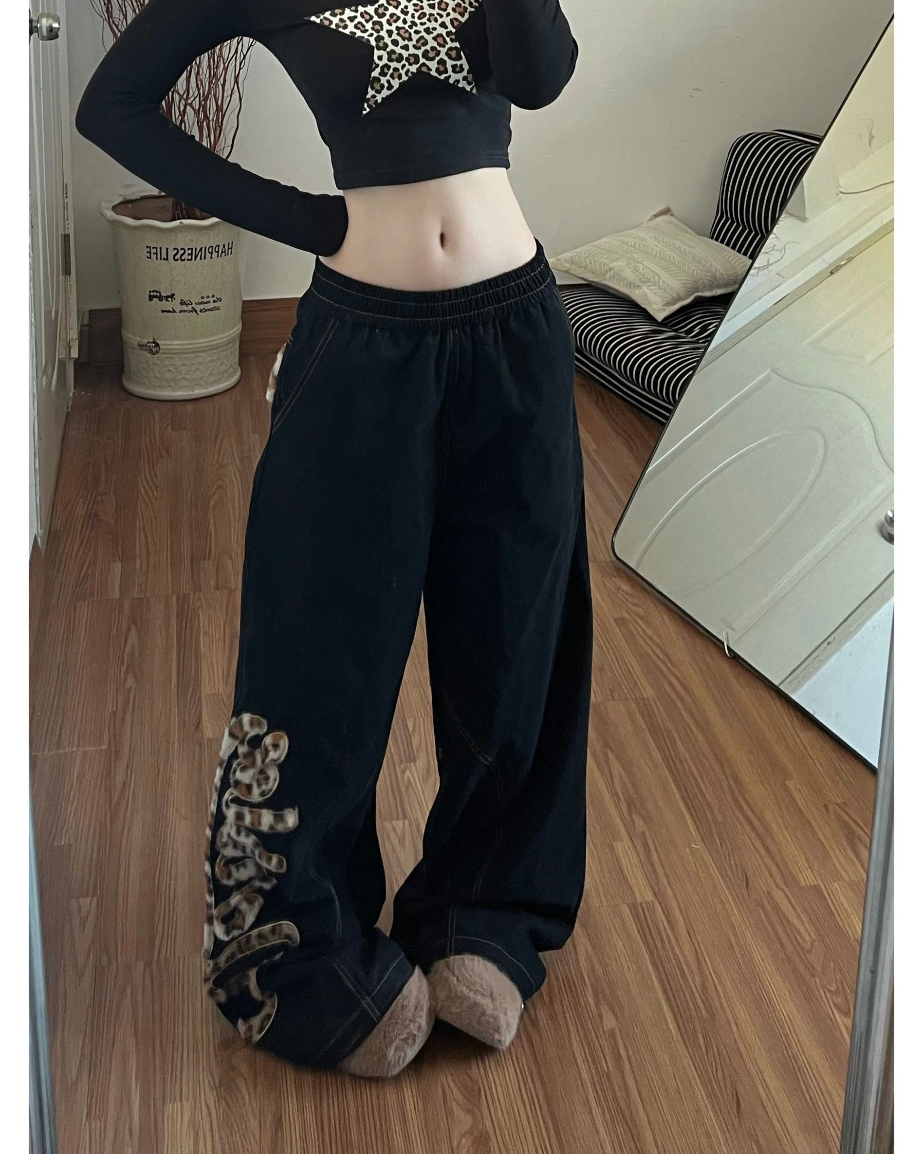 Leopard Dream Baggy Pants 🐆🖤