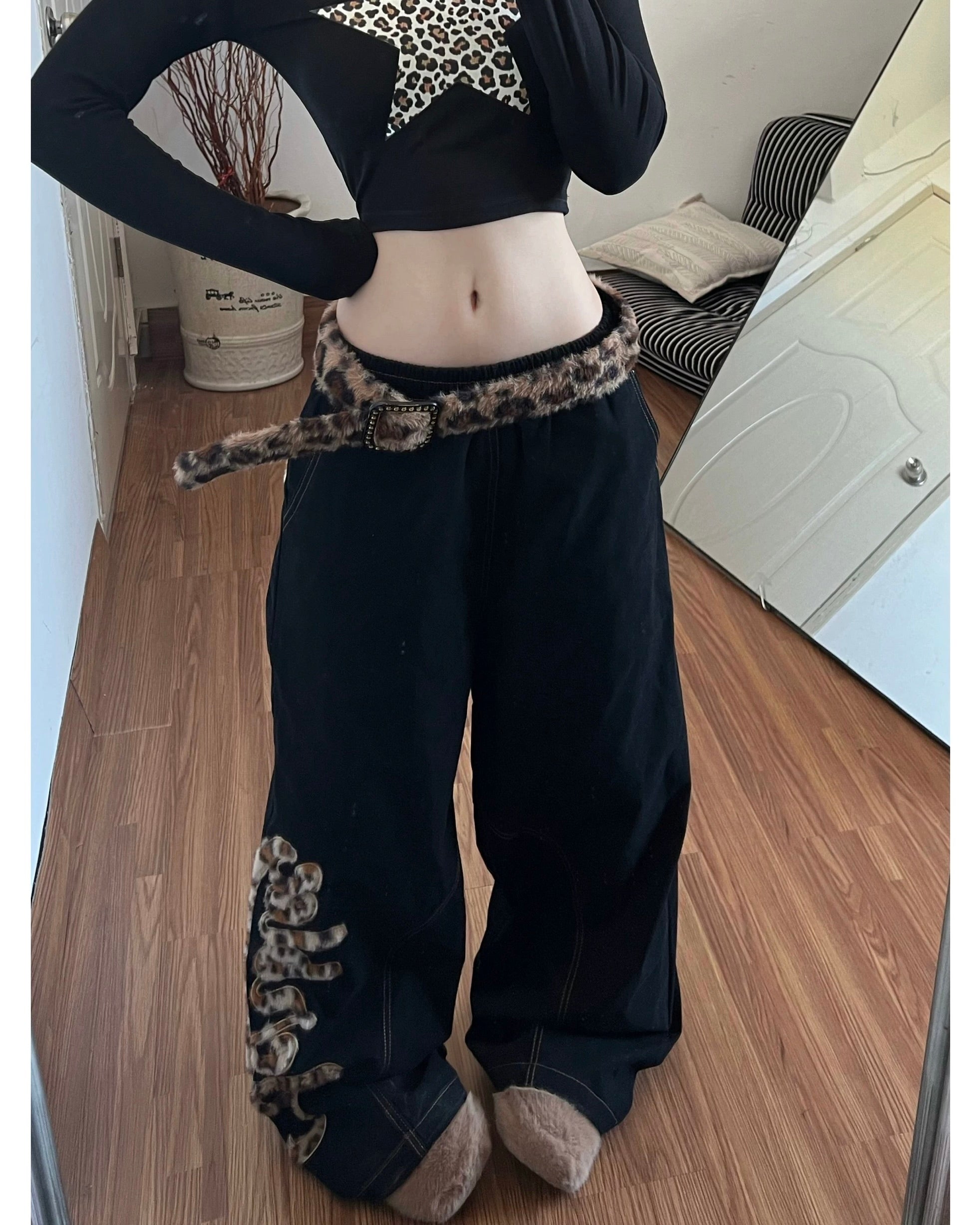 Leopard Dream Baggy Pants 🐆🖤