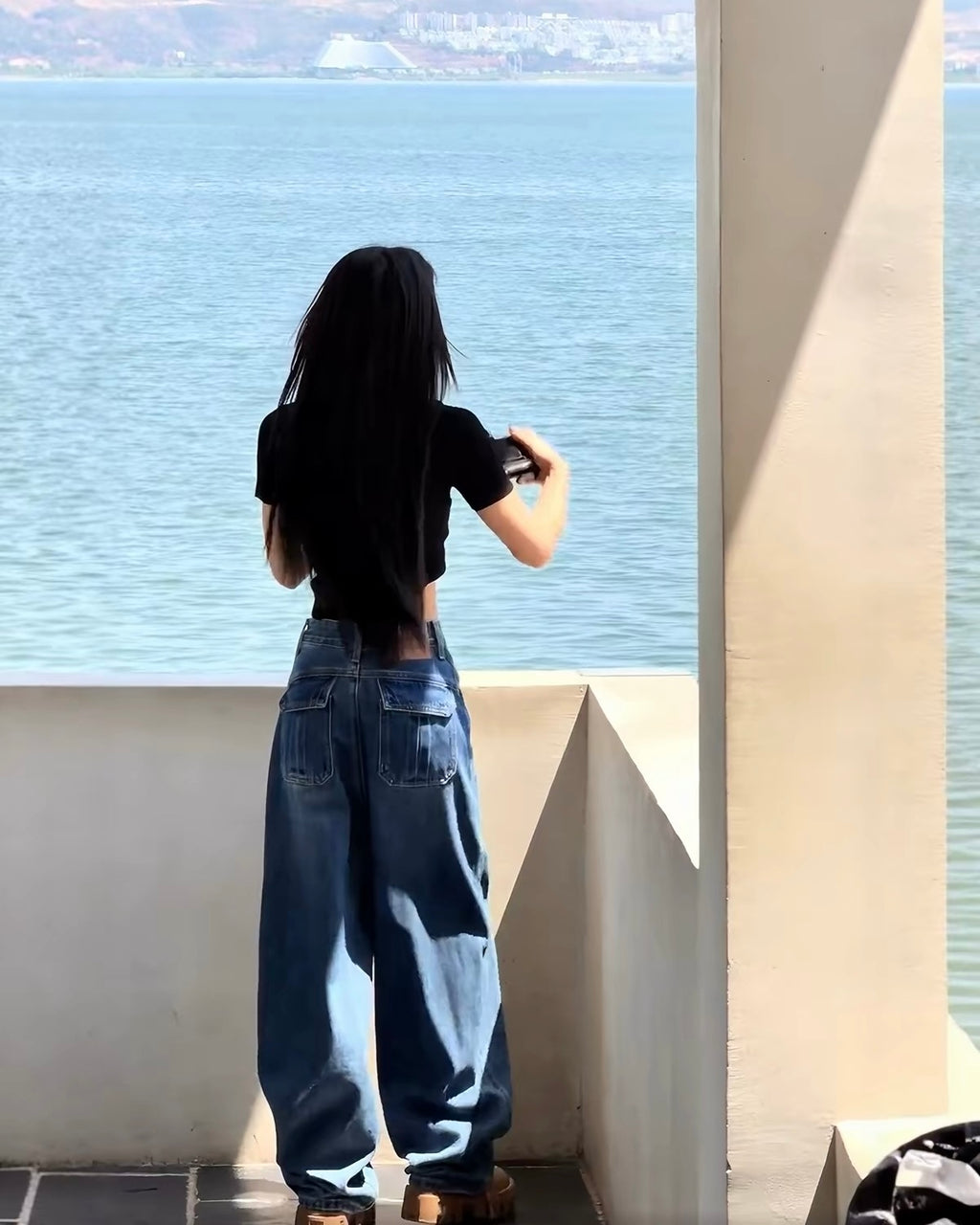 Cargo Wide Leg Jeans