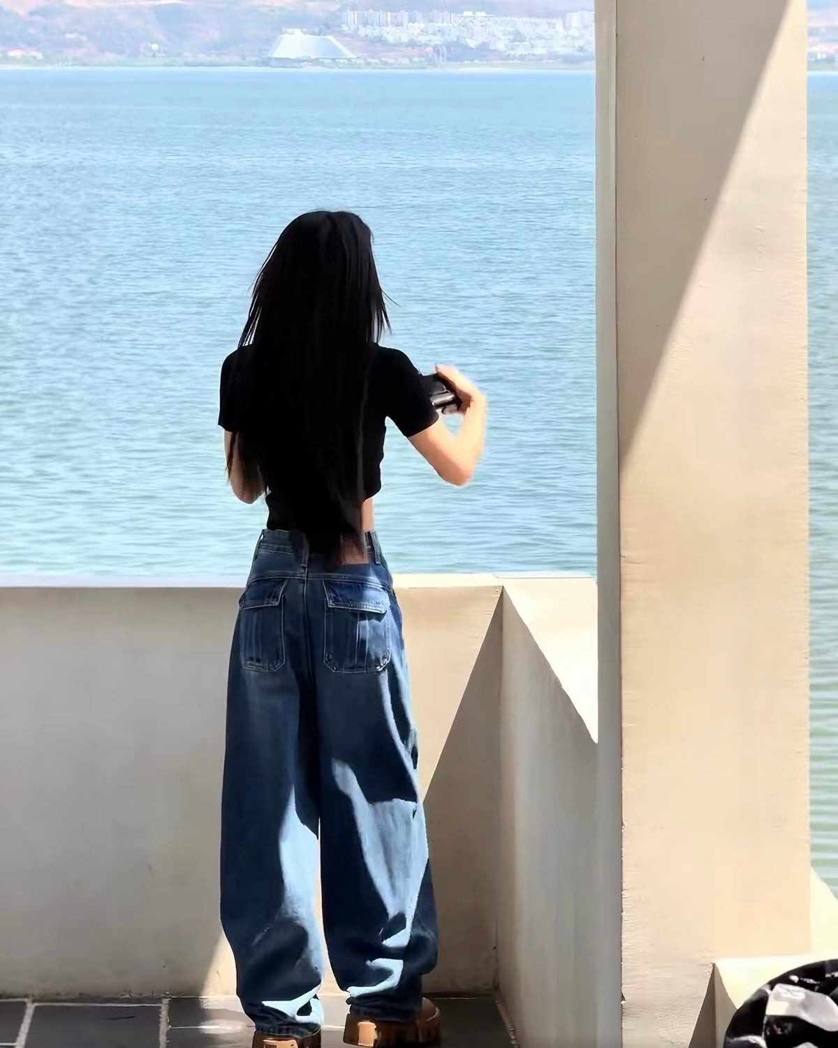 Cargo Wide Leg Jeans