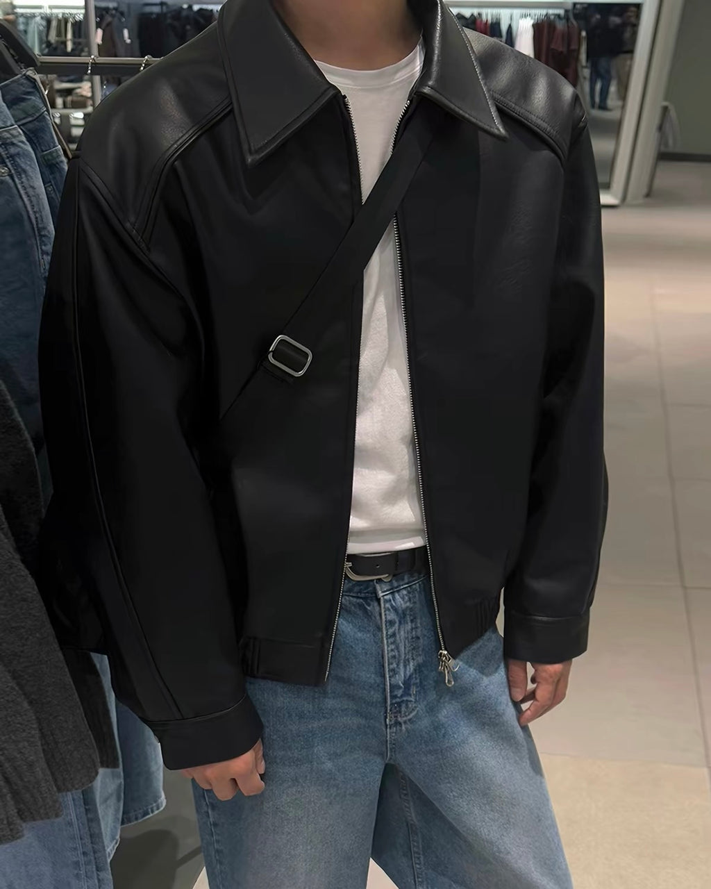 Faux Leather Jacket