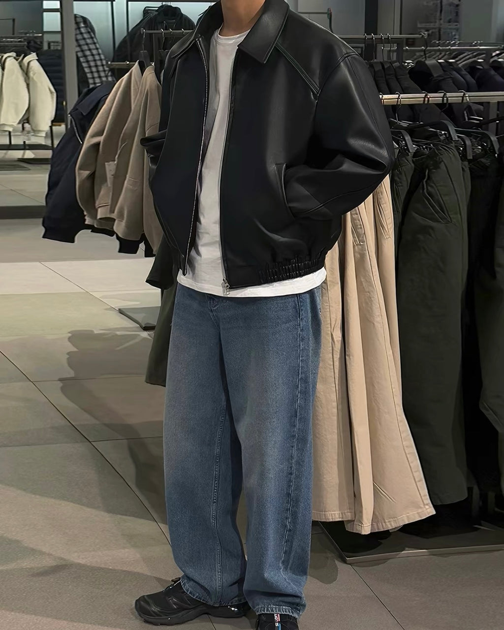Faux Leather Jacket