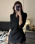 Double-Breasted Blazer Dress