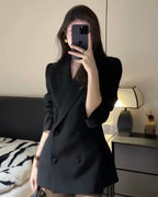 Double-Breasted Blazer Dress