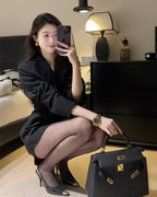 Double-Breasted Blazer Dress