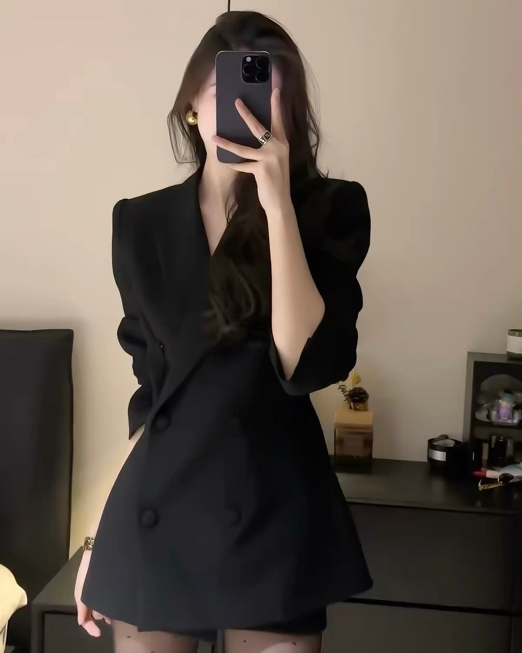Double-Breasted Blazer Dress