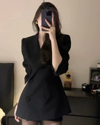 Double-Breasted Blazer Dress