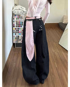 Pink Star Balloon Baggy Jeans 🎀⭐