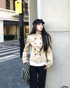 Structured Double-Breasted Jacket