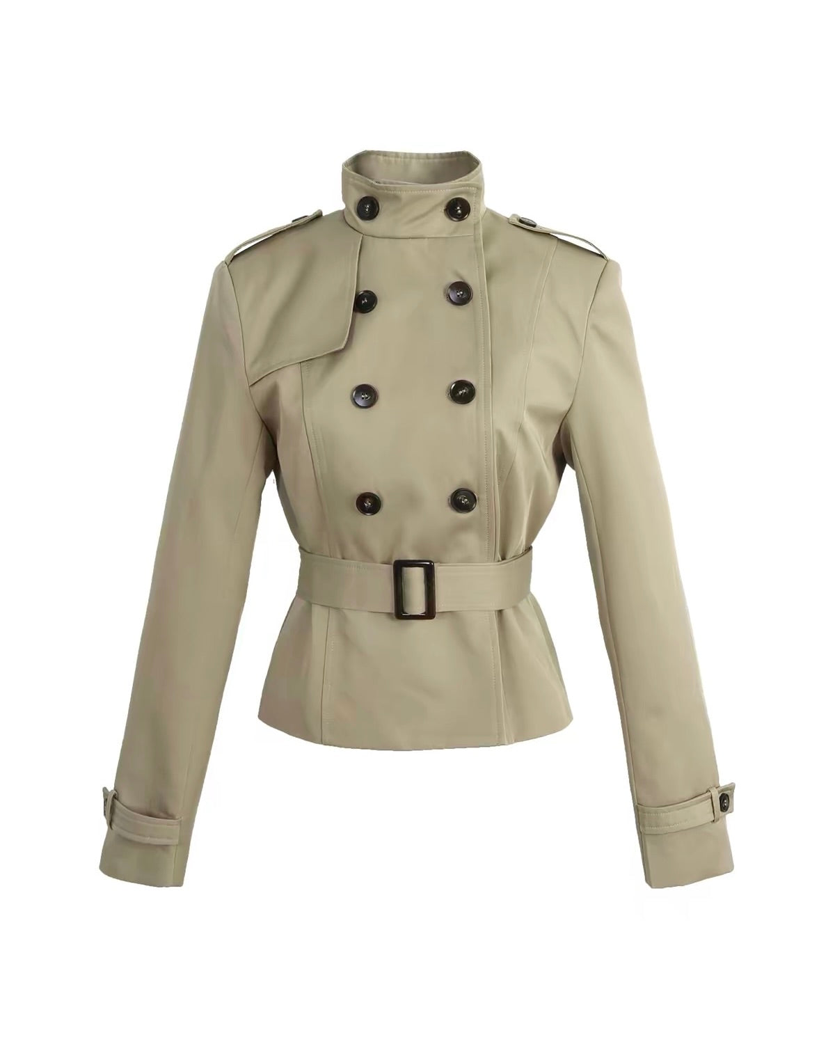 Structured Double-Breasted Jacket