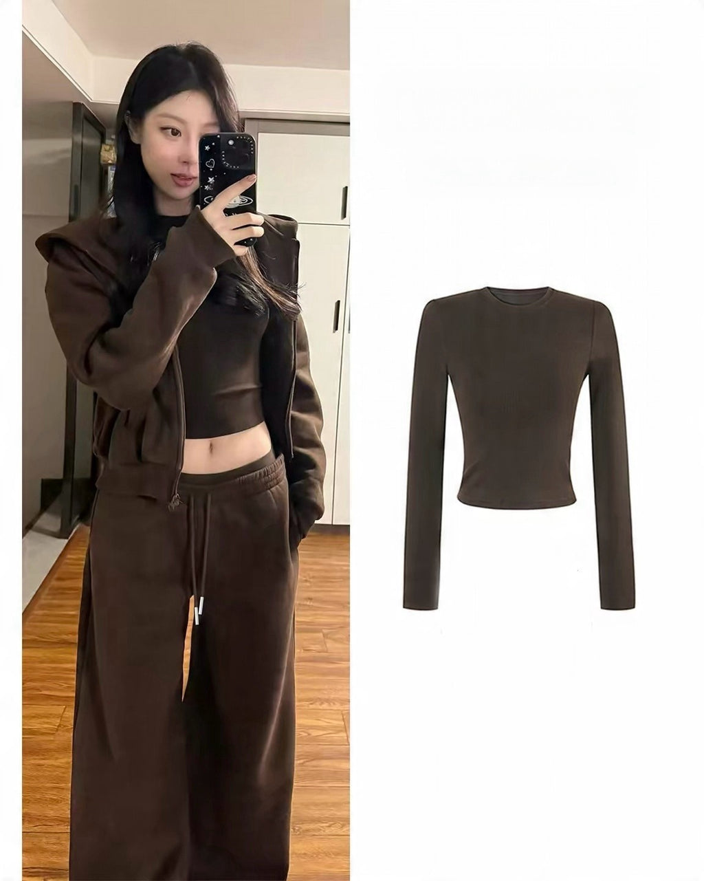 Brown 3-Piece Lounge Set