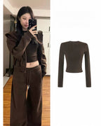 Brown 3-Piece Lounge Set