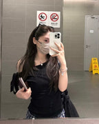 Ribbon One-Shoulder Top 🎀