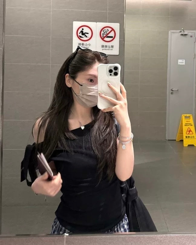 Ribbon One-Shoulder Top 🎀