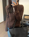 Cable Knit Half-Zip Sweater