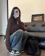 Cable Knit Half-Zip Sweater