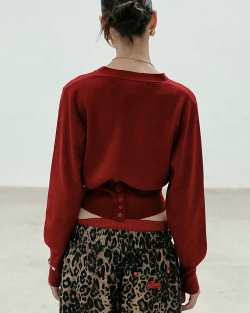 BAD BLOOD Cropped Cardigan