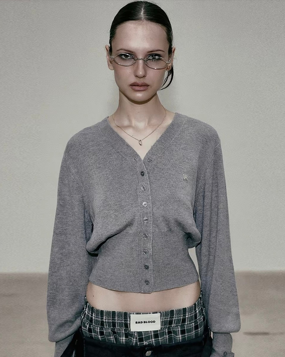BAD BLOOD Cropped Cardigan