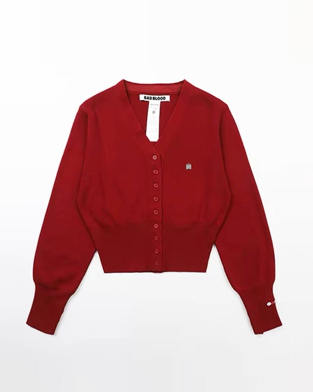 BAD BLOOD Cropped Cardigan