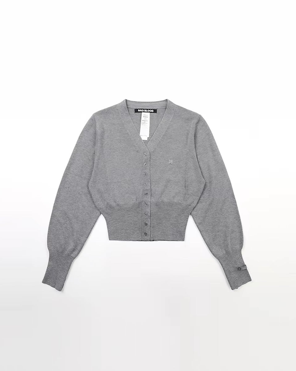 BAD BLOOD Cropped Cardigan