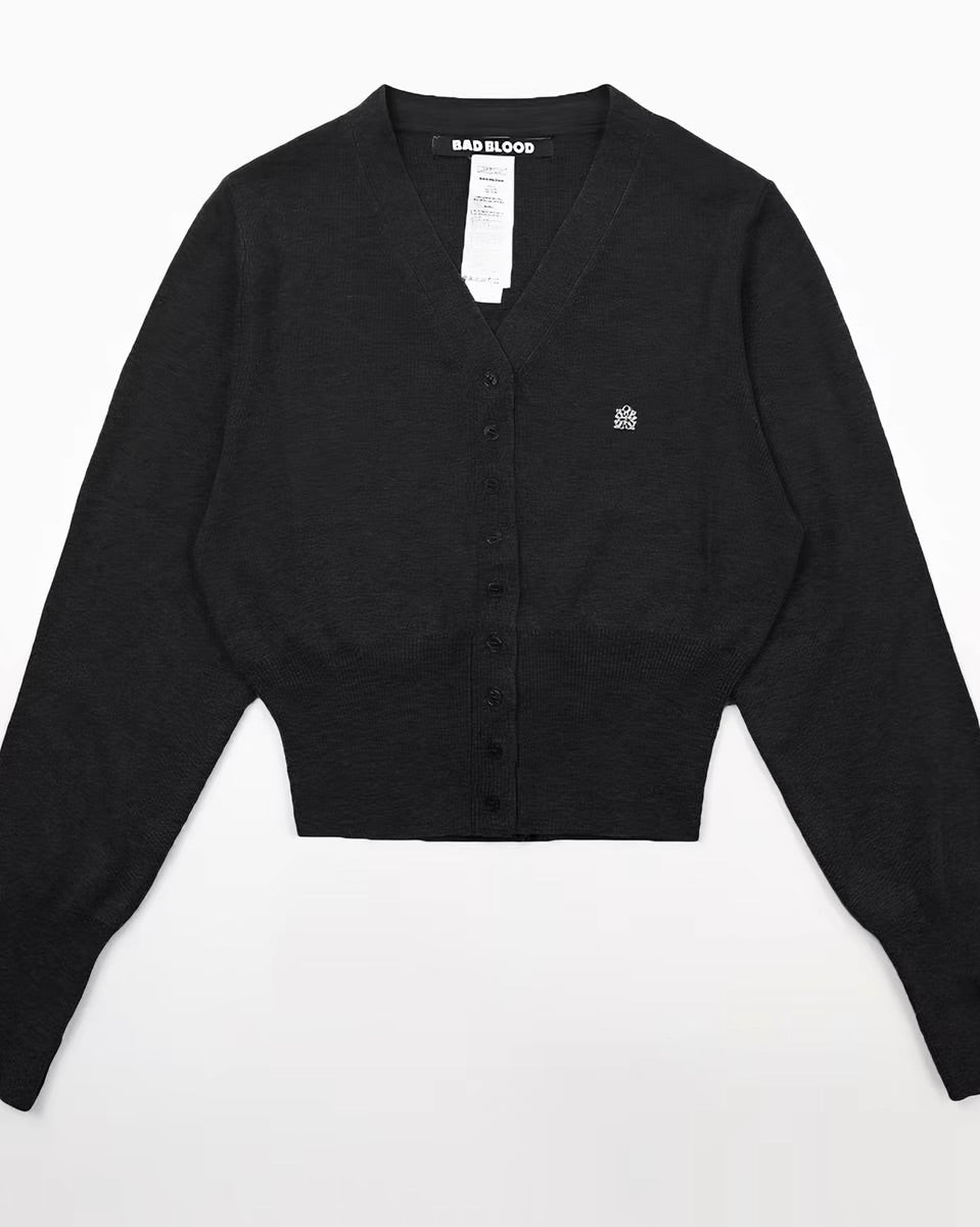BAD BLOOD Cropped Cardigan