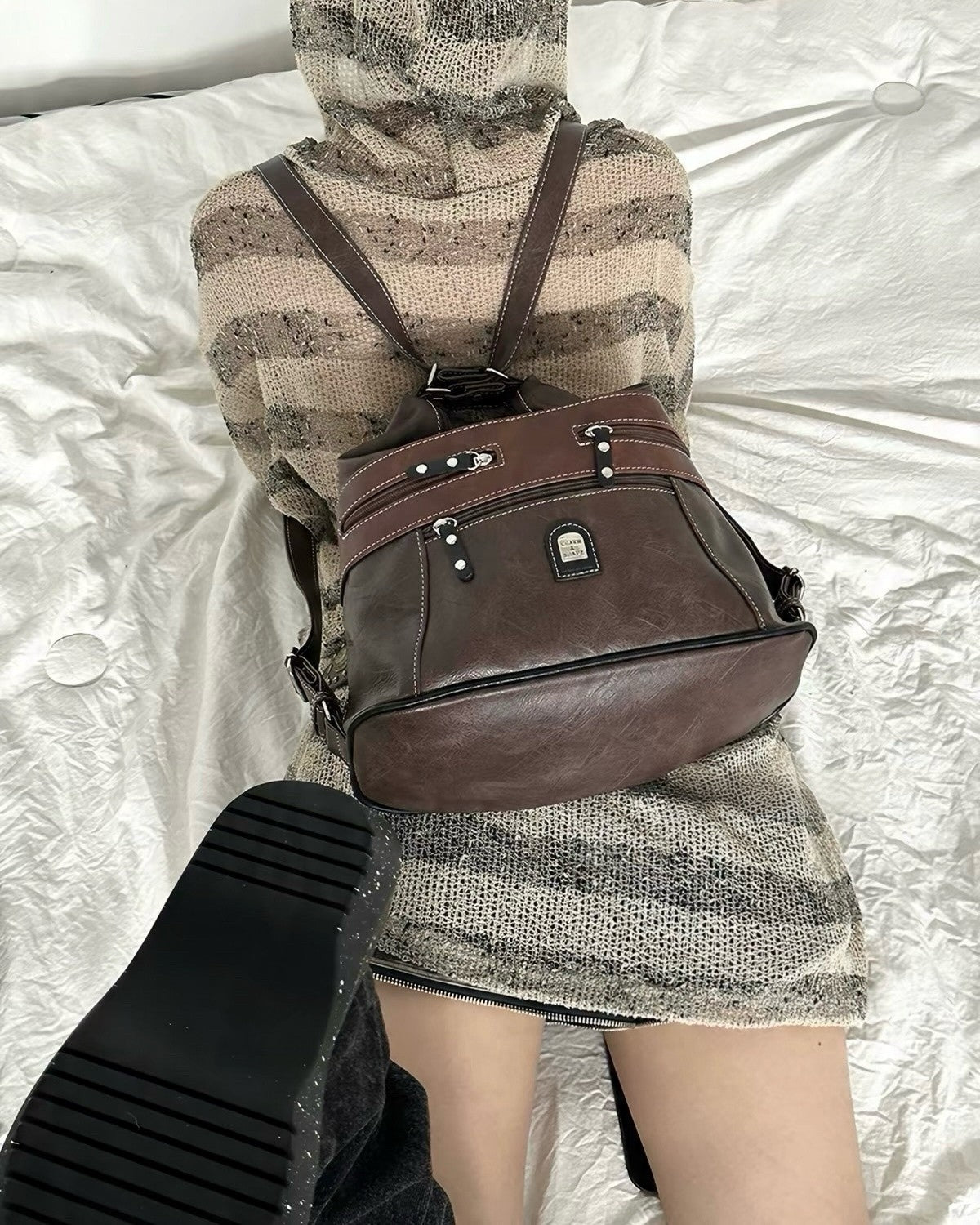 Multi-Pocket Shoulder Bag