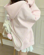 Embroidered Zip-Up Hoodie