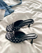 🎀 Polka Dot Mule Heels 🎀