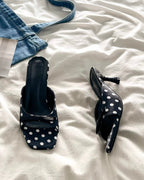 🎀 Polka Dot Mule Heels 🎀