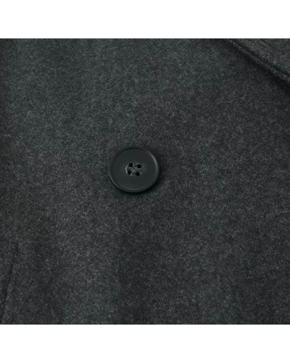 Classic Double-Breasted Long Coat