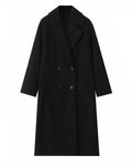 Classic Double-Breasted Long Coat