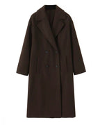 Classic Double-Breasted Long Coat
