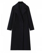 Classic Double-Breasted Long Coat