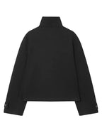 Asymmetric Stand Collar Jacket