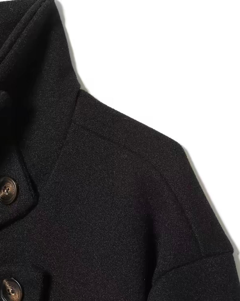 Asymmetric Stand Collar Jacket