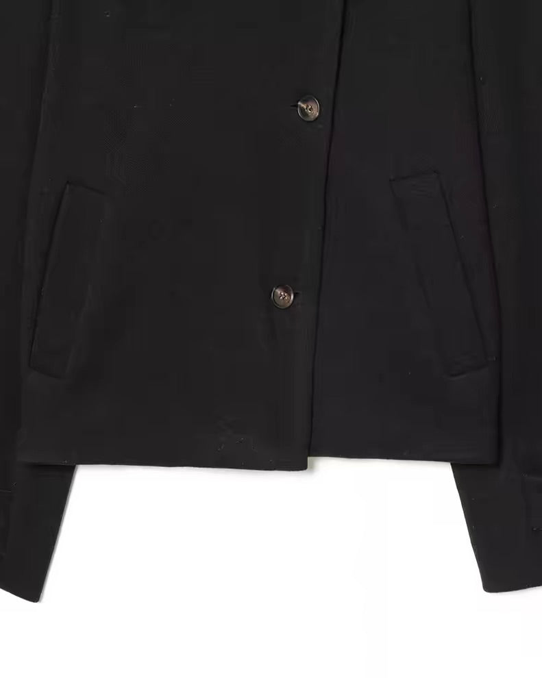 Asymmetric Stand Collar Jacket