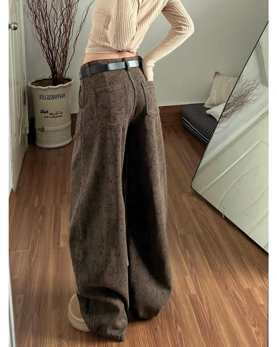 🤎 Vintage Wash Balloon Jeans