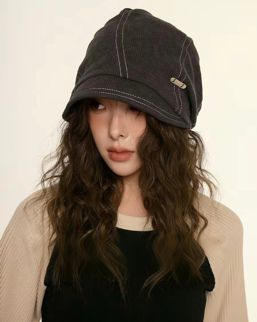 🖤 Waffle Newsboy Cap
