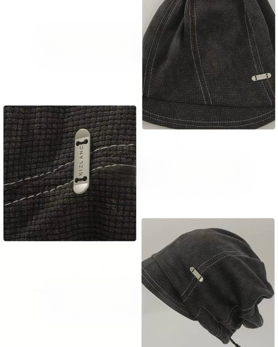 🖤 Waffle Newsboy Cap
