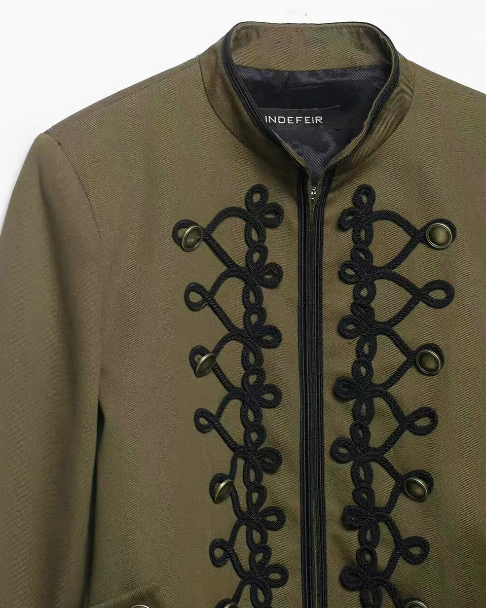 Military Napoleon Jacket 🖤🫒💙